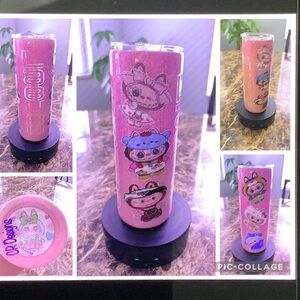 20oz Custom Pink Monsters Character Tumbler with Lid 🔥🔥